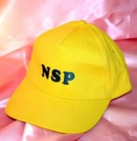 Бейсболка желтая или зеленая с вышивкой NSP